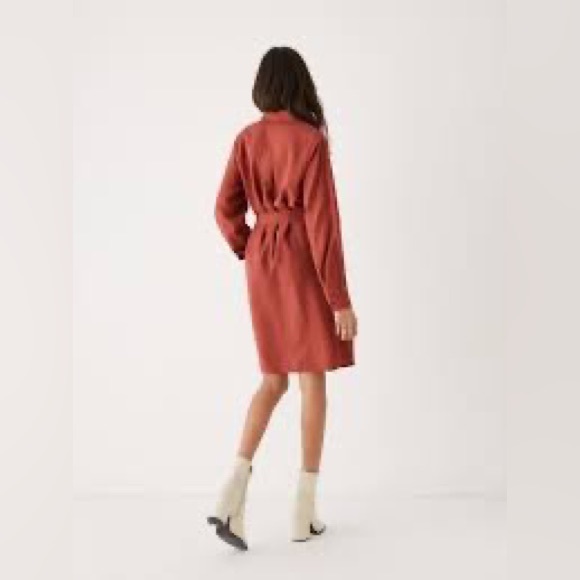 FRANK AND OAK | Long sleeve belted shirt dress - Picture 4 of 9
